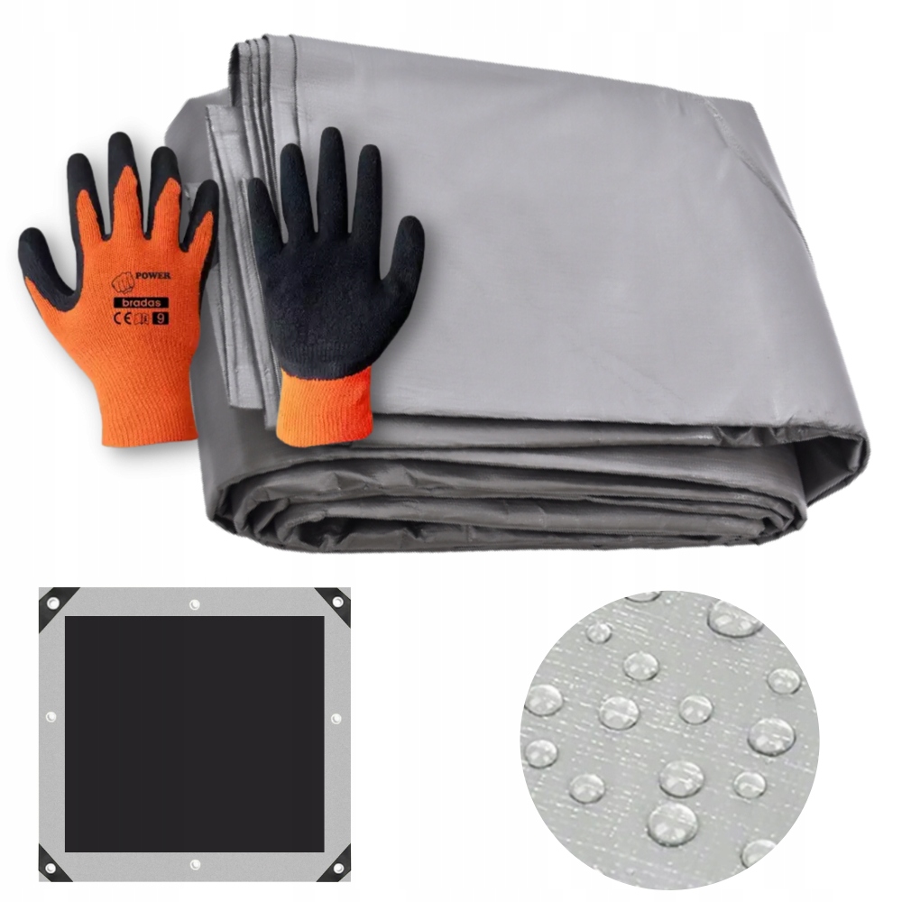 

Plandeka 6x8 Mocna Gruba 260g Mrozoodporna Uv++