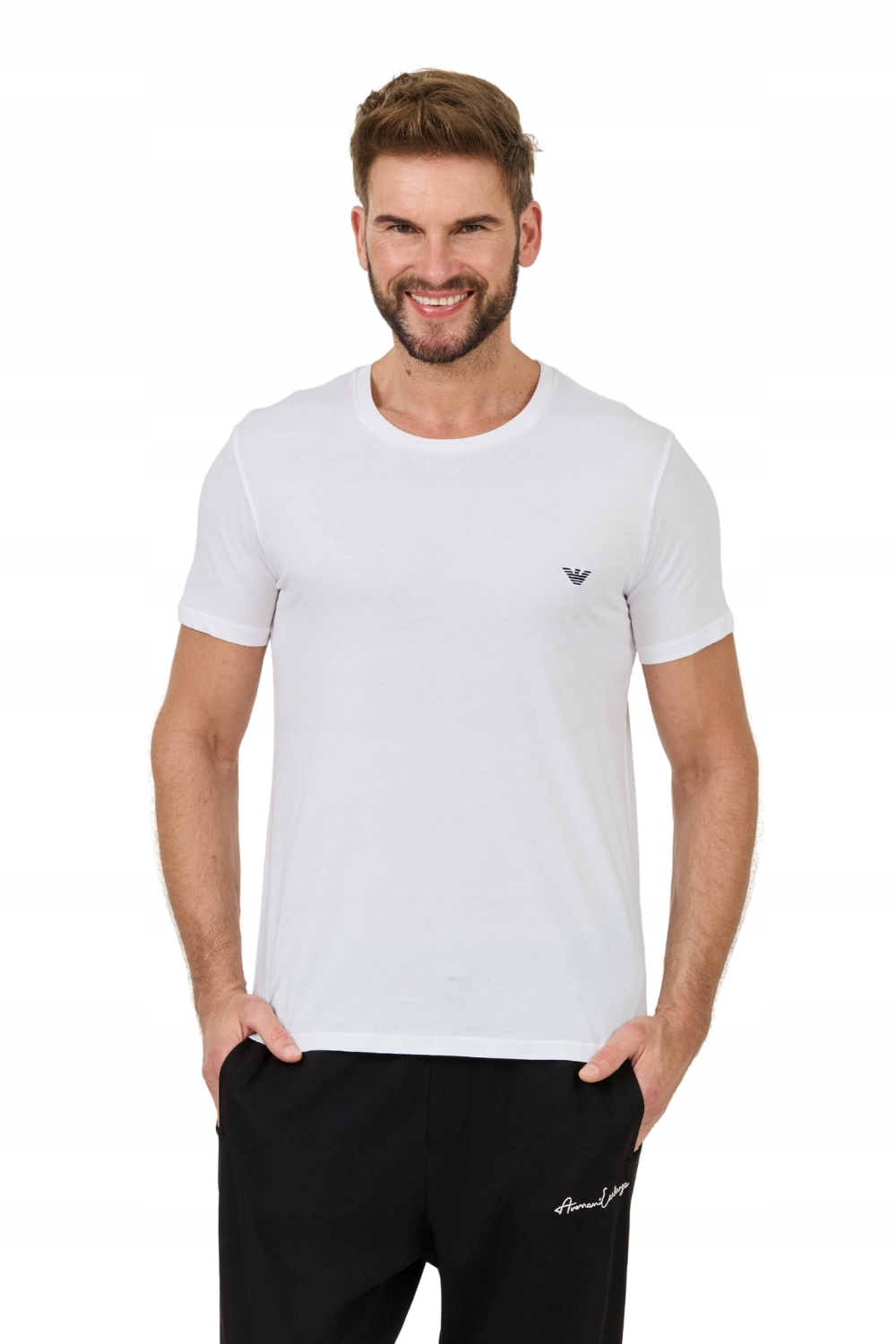 Emporio Armani Bílé tričko basique M