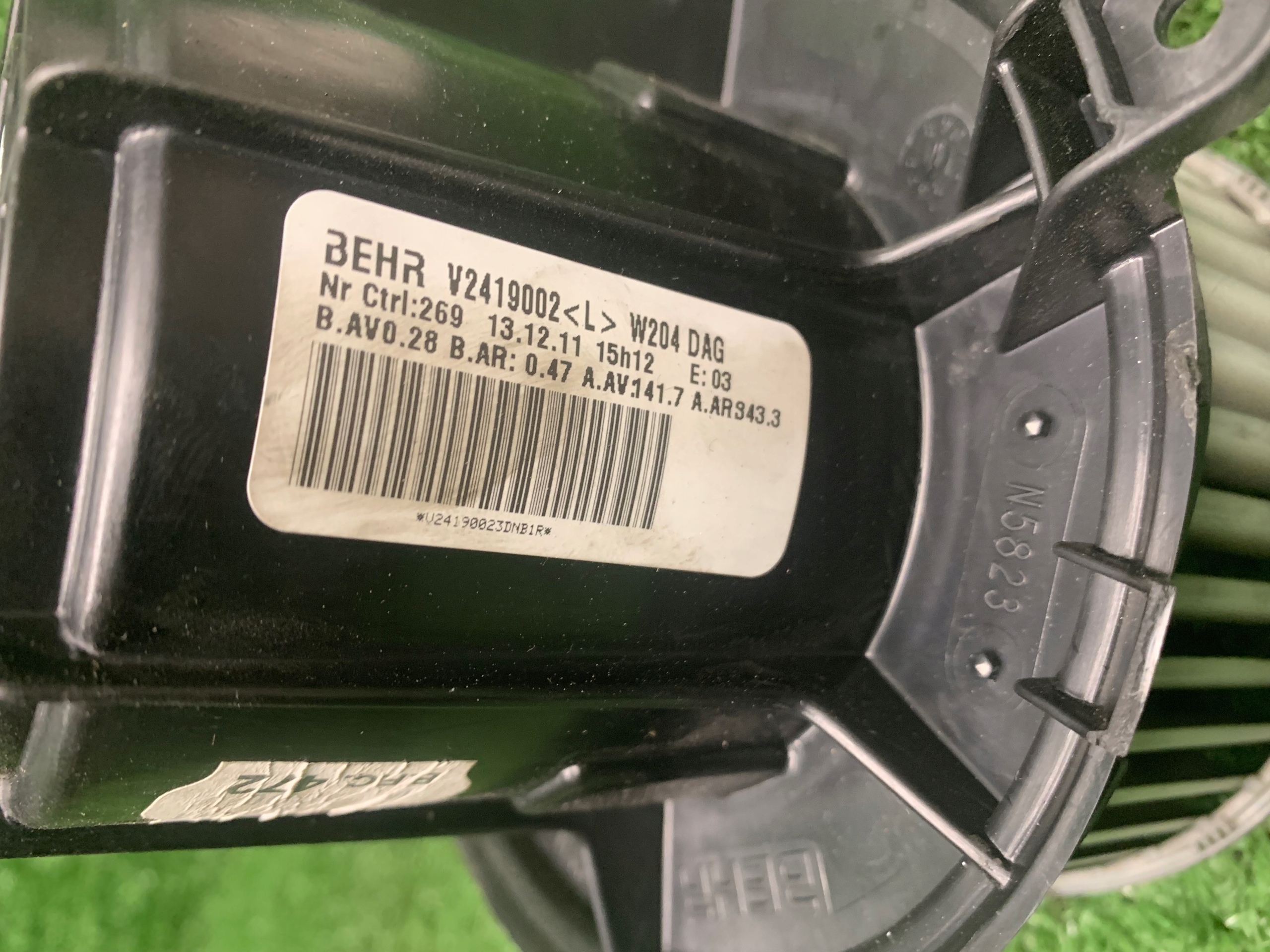 DMUCHAWA Lüfter des lüfters V2419002 MERCEDES W204 (2011-2014) 2.2 CDI