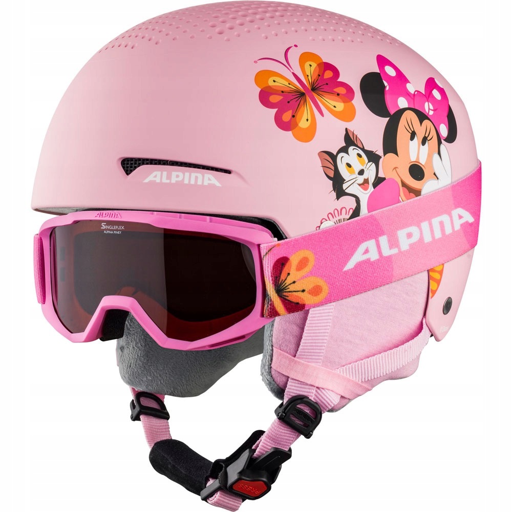 Kask narciarski dziecięcy Alpina Zupo Disney gogle 48-52 cm Minnie Mouse