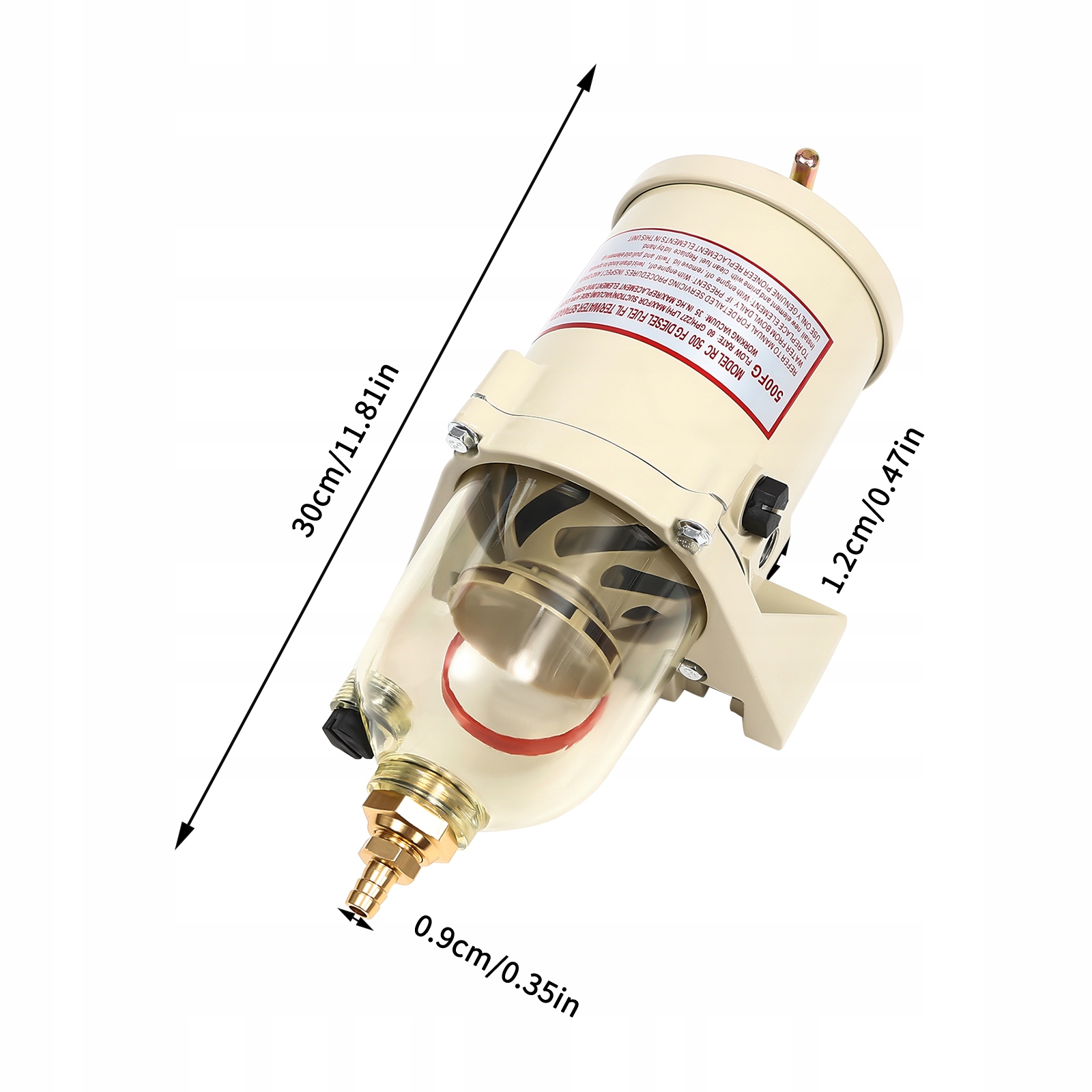 paliwa Separator wody oleju pierścieniem śrubowym zxc Marka bez marki