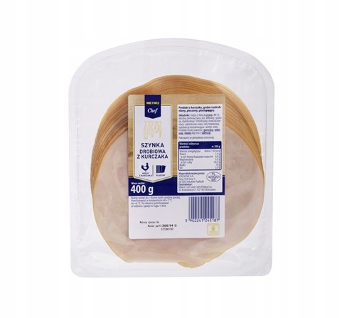 Metro Chef Drůbeží šunka plátky 400 g