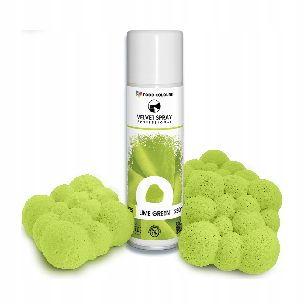 Levně Food Colours Velvet ve spreji Limetkově zelená 250ml