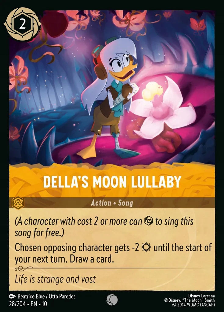 Disney Lorcana Della's Moon Lullaby 10WHI #028