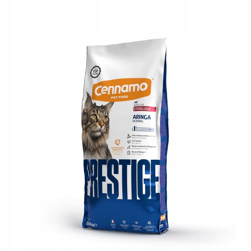 Levně Prestige Premium Cat Sterilized Aringa Sleď 10KG * Cennamo *