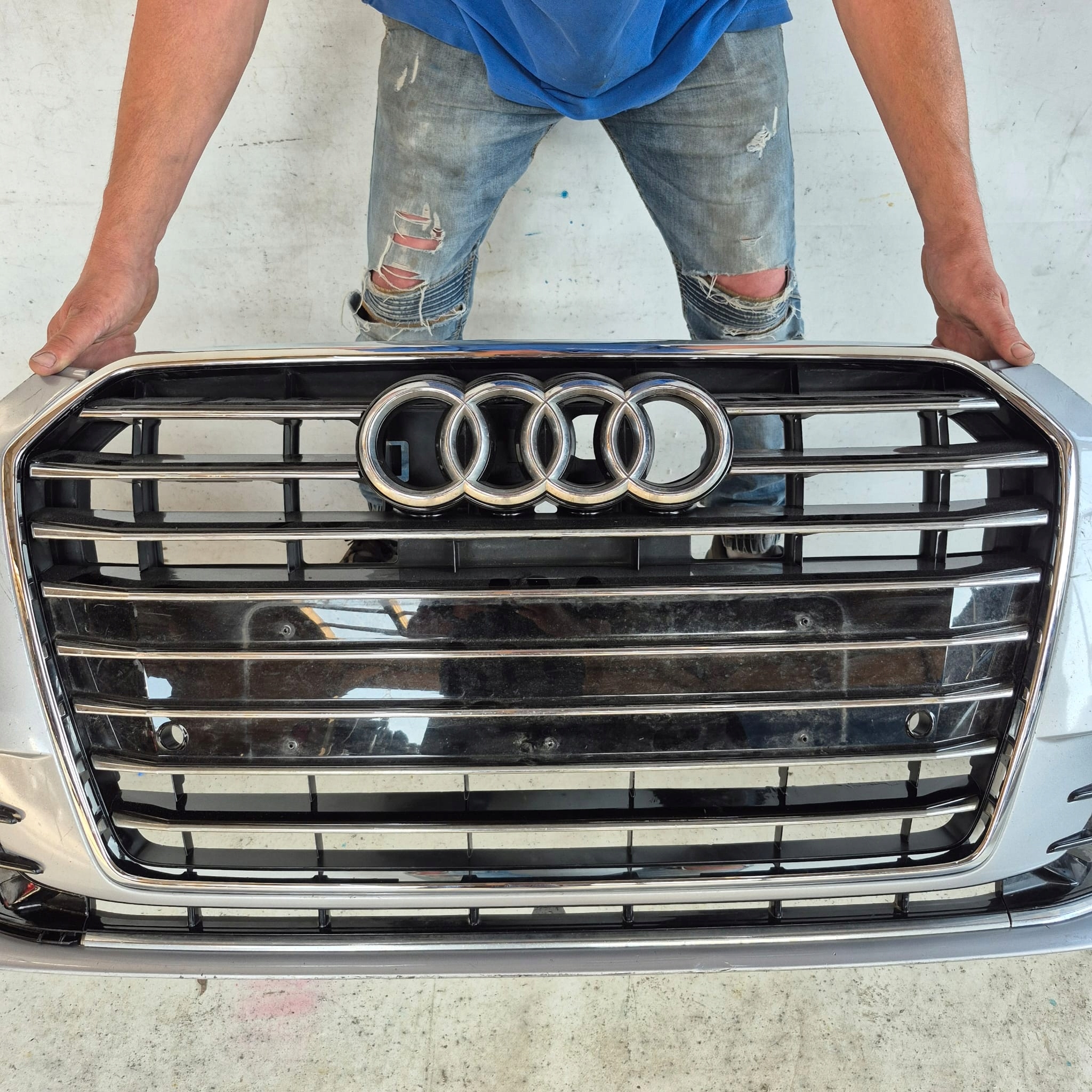 AUDI A6 C7 4G LIFT 14-18 bumper front front washer PDC