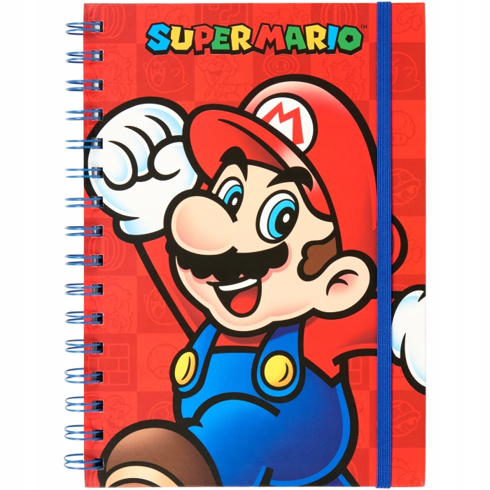 SUPER MARIO. KOŁONOTATNIK ZESZYT A5 W LINIE. 80 KARTEK