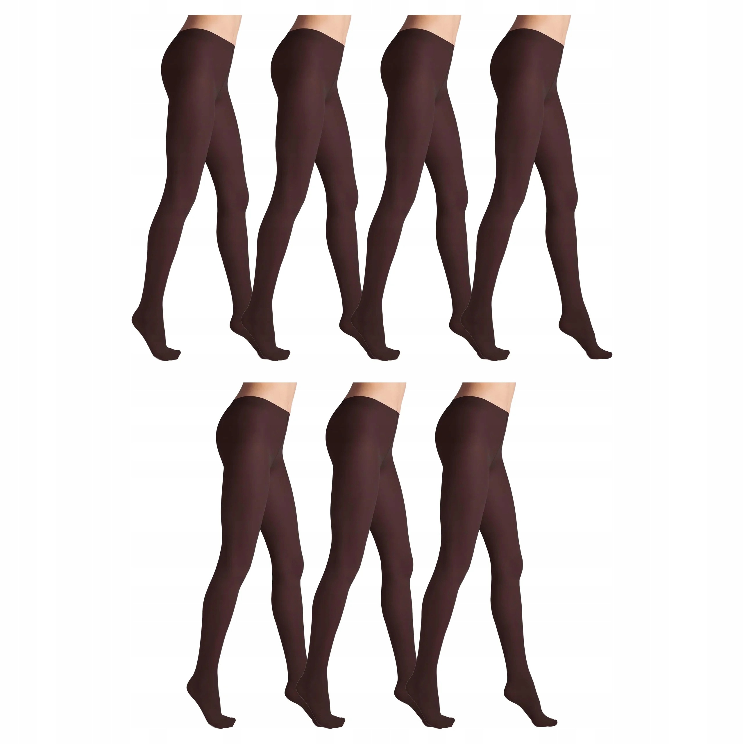 7 x Punčocháče 40 den matné bez kalhotek Tonic Marilyn 3-M Brown