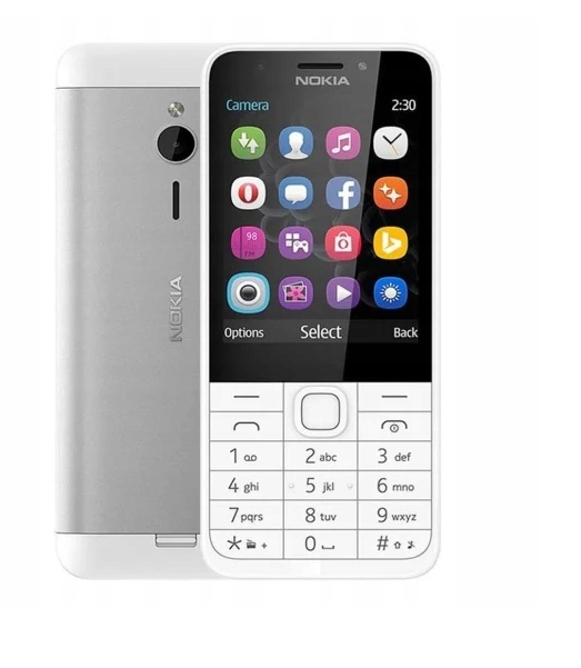 Telefon komórkowy Nokia 230 8 MB / 16 MB srebrny