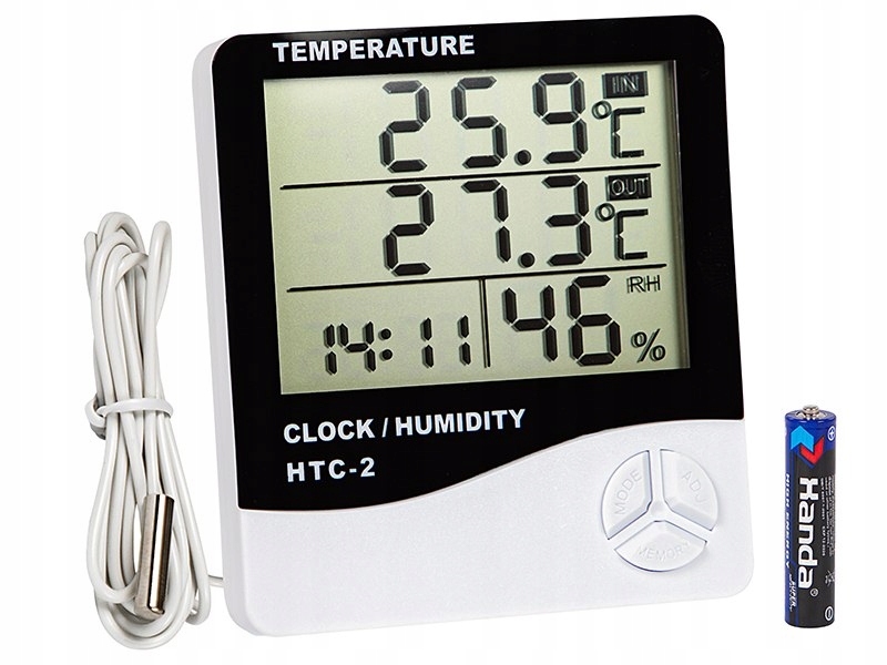 50-323# Termo-higrometr HTC-2 Stacja Pogody