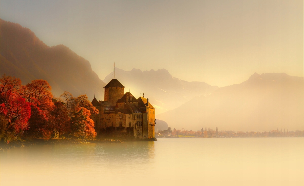 

Fototapeta Flizelinowa Zamek Montreux 416x254