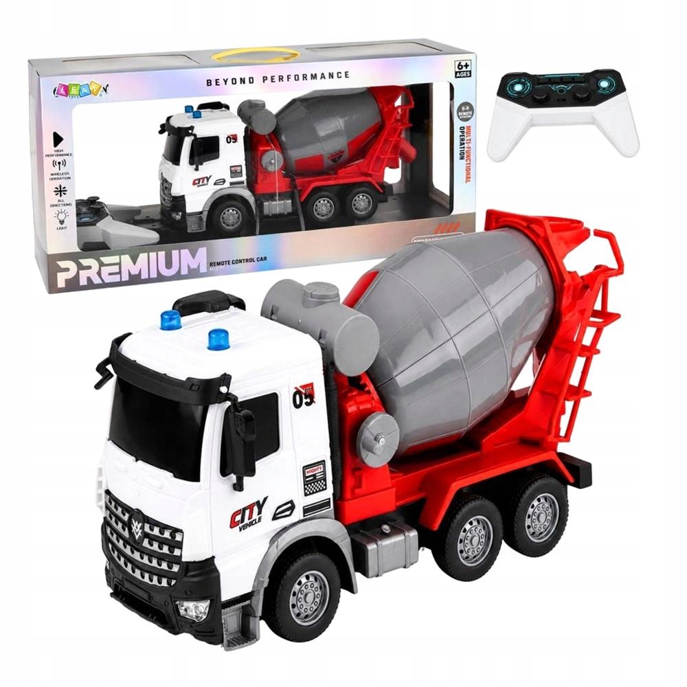 Míchačka Na Beton R/c S Pohyblivou Hruškou Světla 1:14