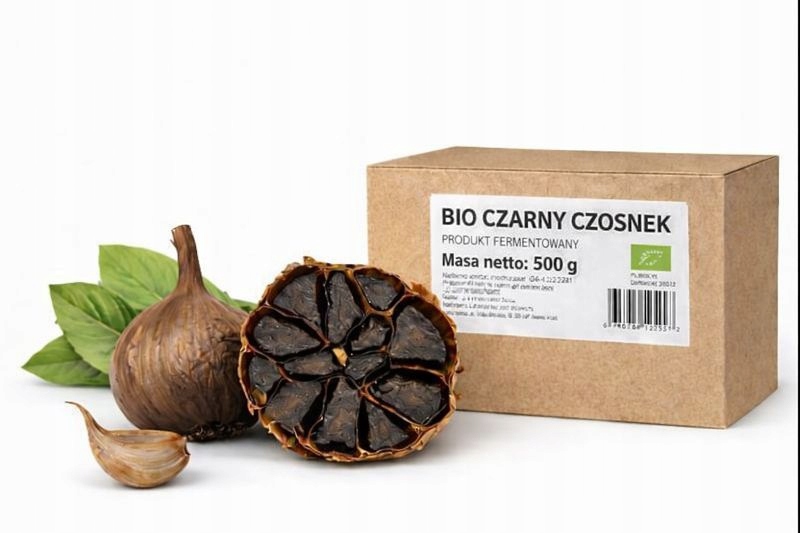 Černý Česnek Bio 500 g Polský Výrobce Premium – Fermentovaný Přírodní