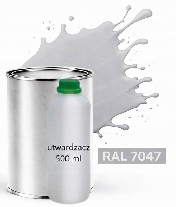 Ral 7047 Polyuretan Akryl 2:1 1 L Matný Lak Tužidlo Normal 0,5 L