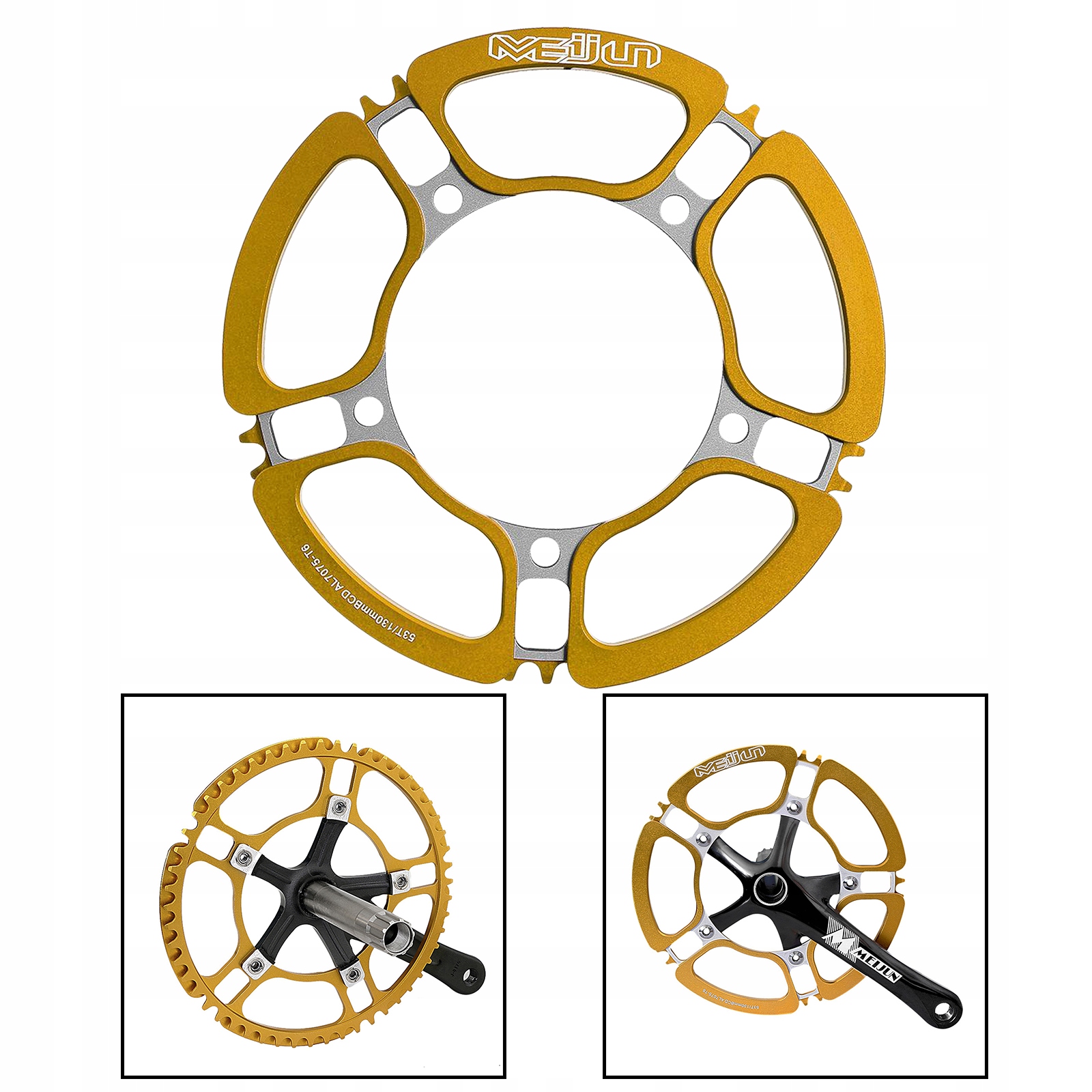 Zębatka do roweru szosowego Okrągły Wąski Szeroki Liczba zębów na tarczach 0