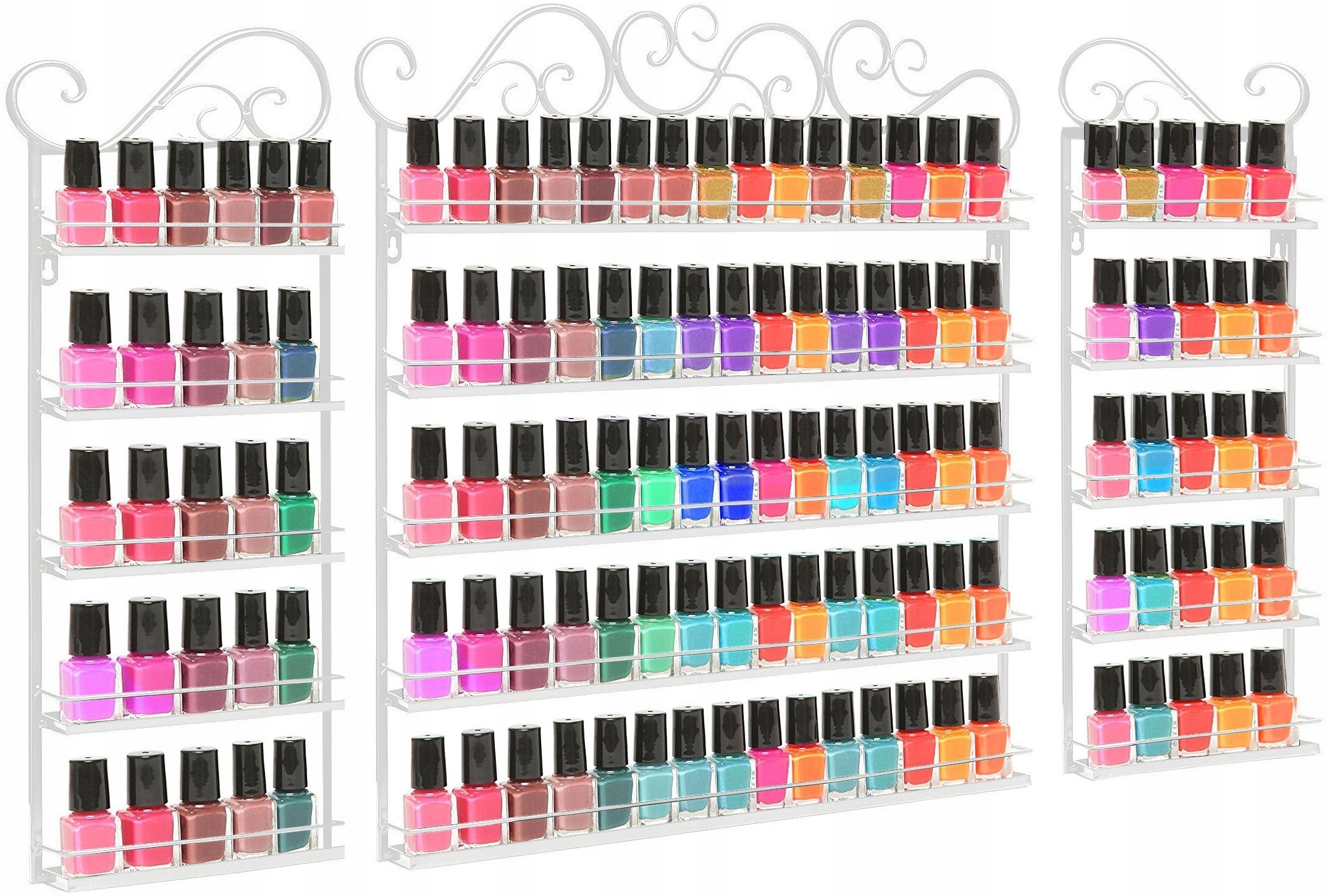 Półka Naścienna Ekspozytor Na Lakiery 3 Sztuki