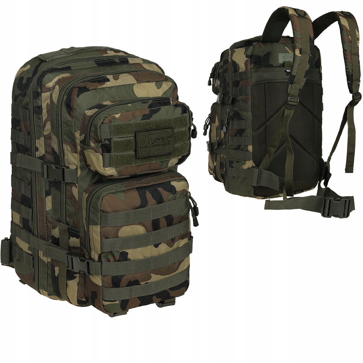 Batoh Vojenský taktický turistický Mil-Tec Assault Velký 36L Woodland