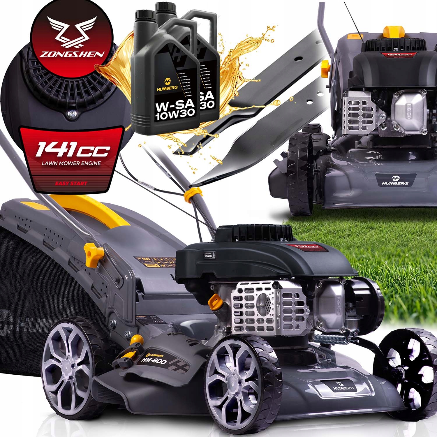 Výkonná Benzínová Sekačka S Pohonem 40 cm Zongshen 141cc Olej Model 2026