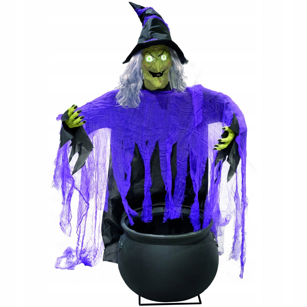 Halloween čarodejnica s hrncom, 140 cm