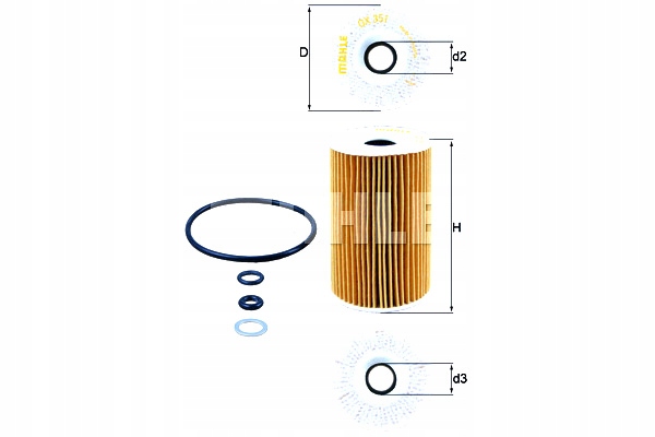 MAHLE FILTR OLEJU HYUNDAI KIA Producent SF-Filter