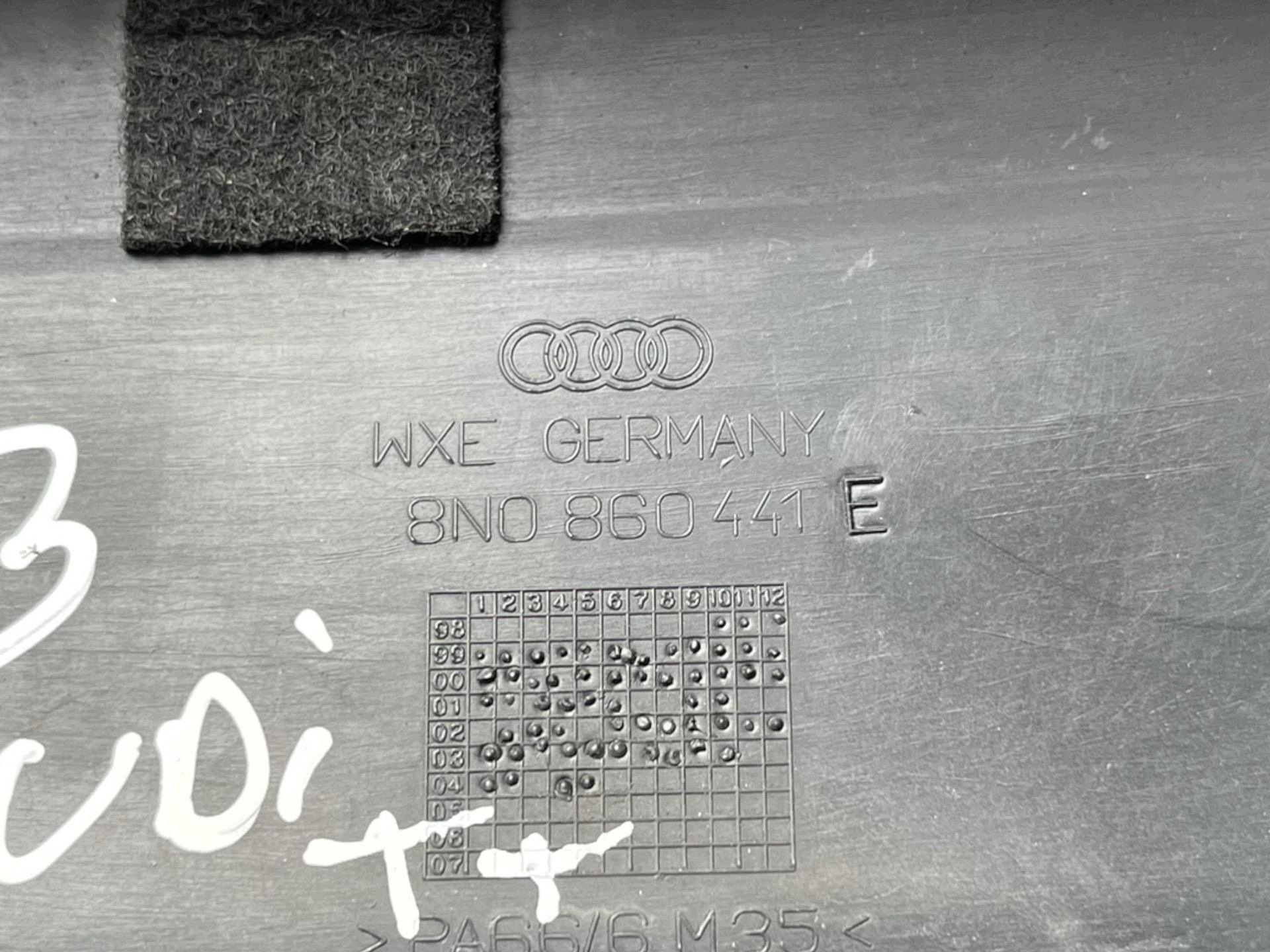 cover wzmocnienia supports front left side Audi TT 8N facelift 2004