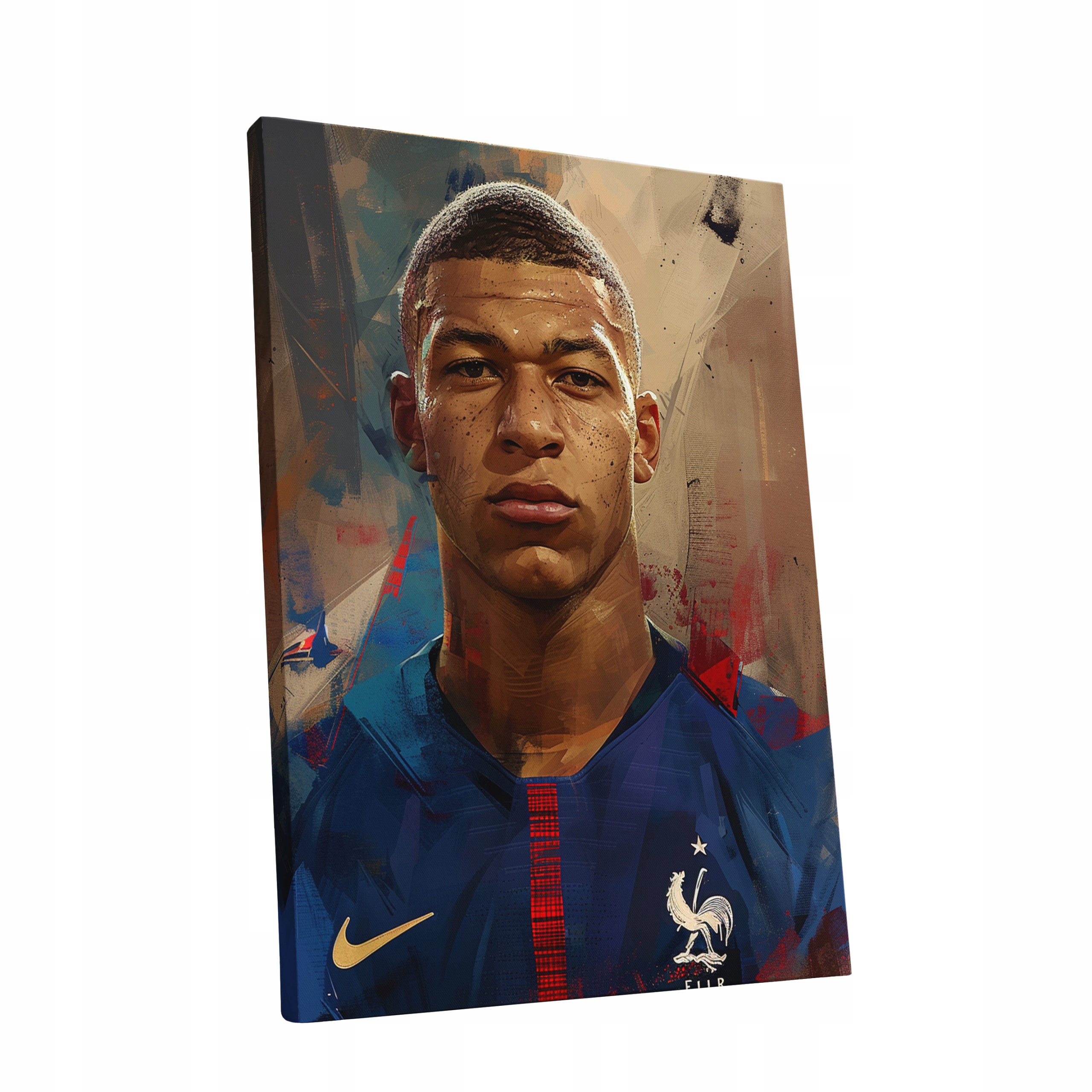Obraz na plátně Portrét Kyliana Mbappého do bytu, pokoje, obýváku jako dárek 60x80