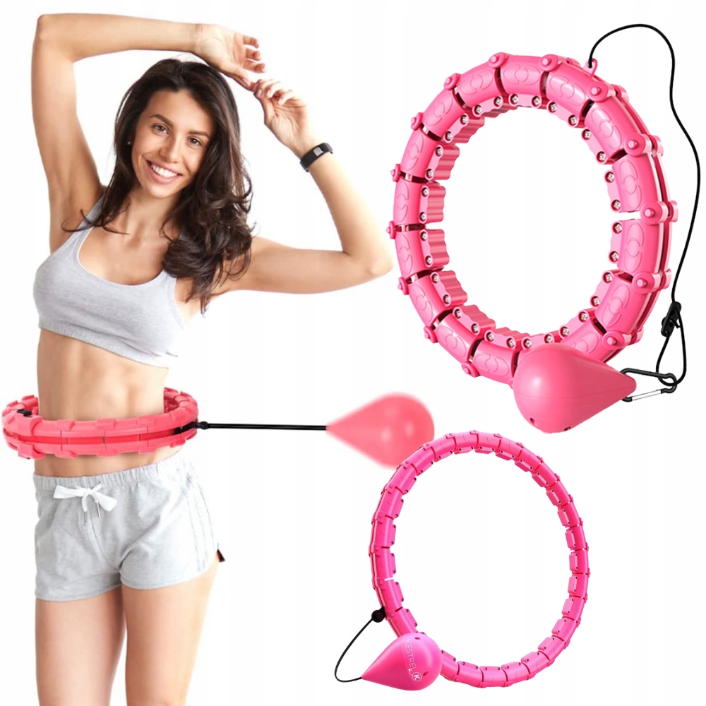 HULA HOP Z OBCIĄŻENIEM ODCHUDZAJĄCE Z OBCIĄŻNIKIEM SMART Z WYPUSTKAMI Model Dla sportu
