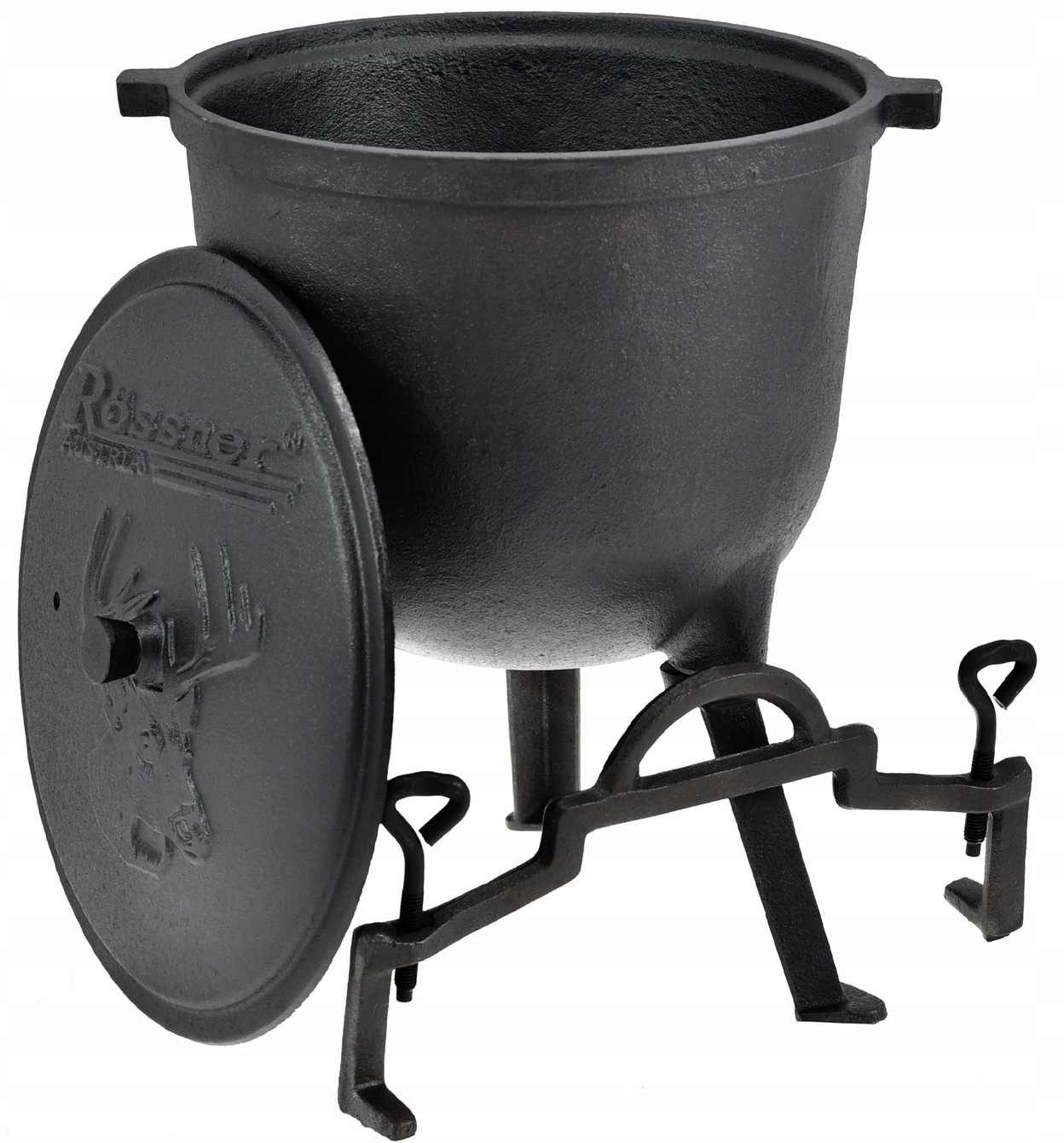 Kociołek Żeliwny 8 L Garnek Myśliwski Węgierski na Pieczonki Ognisko