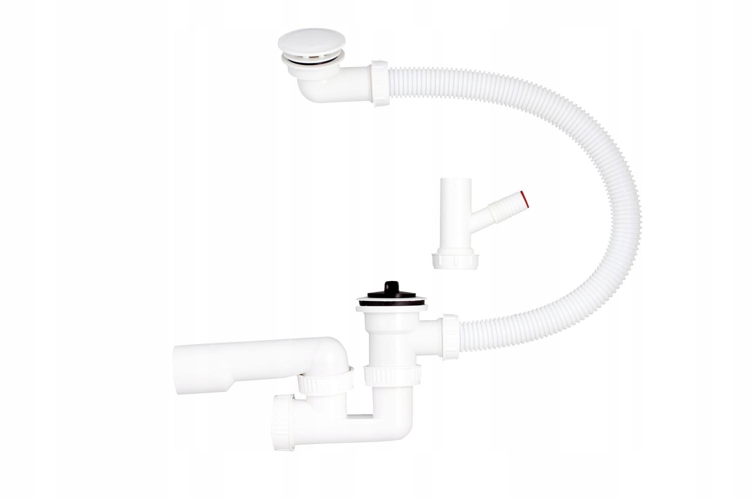 SYFON WANNOWY NADSTROPOWY Z WYJŚCIEM NA PRALKĘ