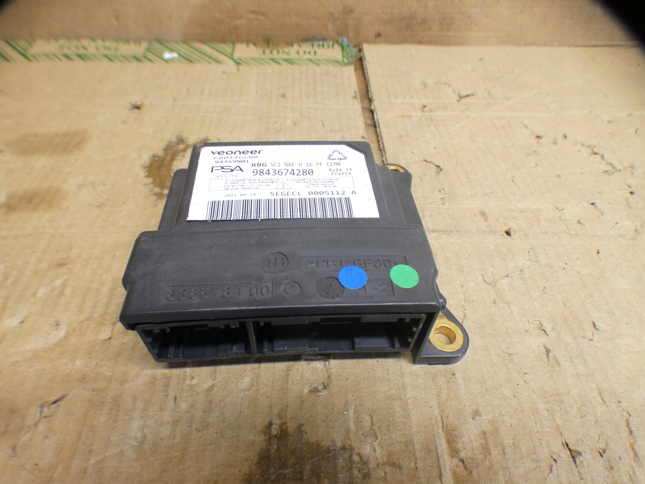 module sensor airbag CITROEN DS4 II 9843674280
