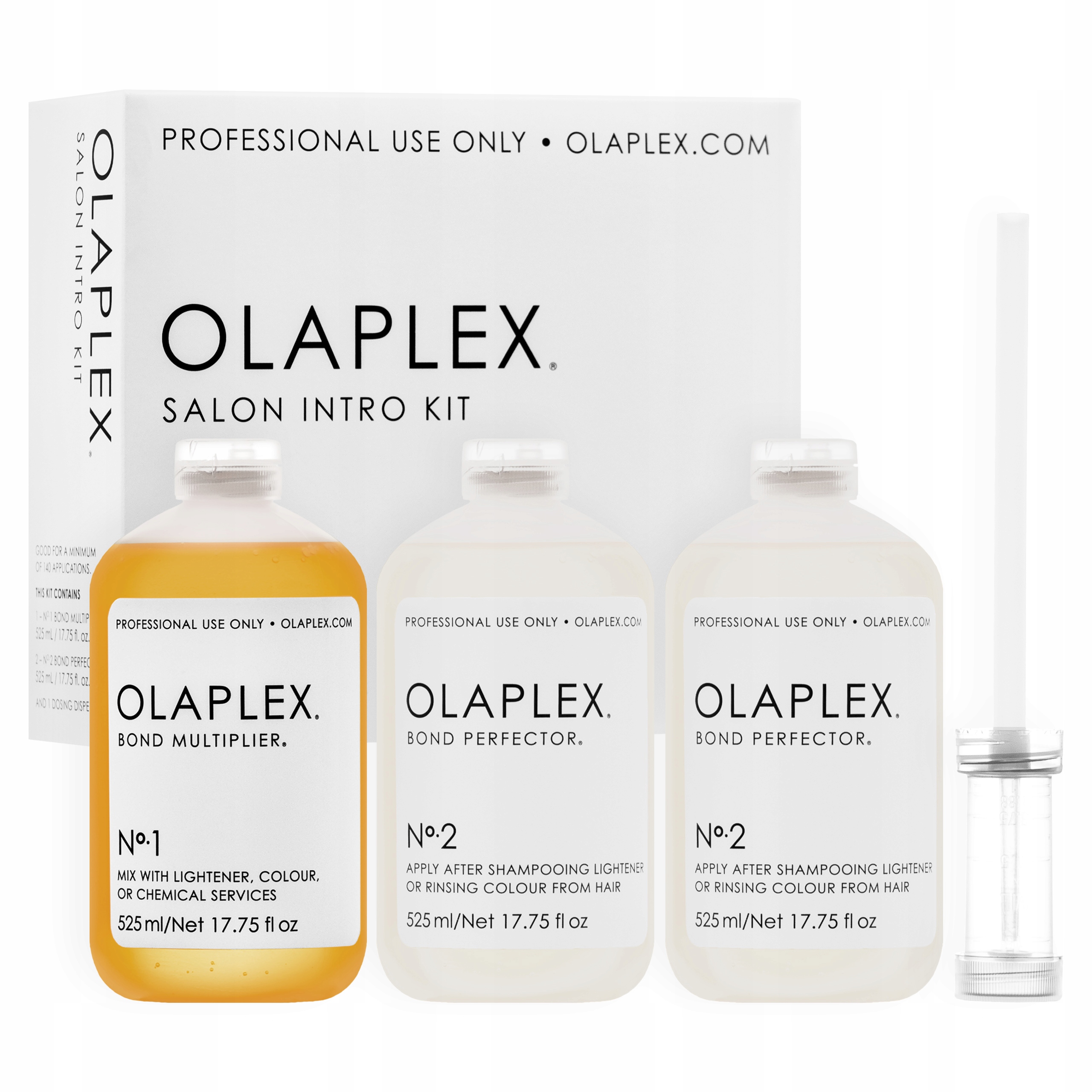 Olaplex Salon Intro Kit No 1 No 2 obnova poškozených vlasů, 3 × 525 ml
