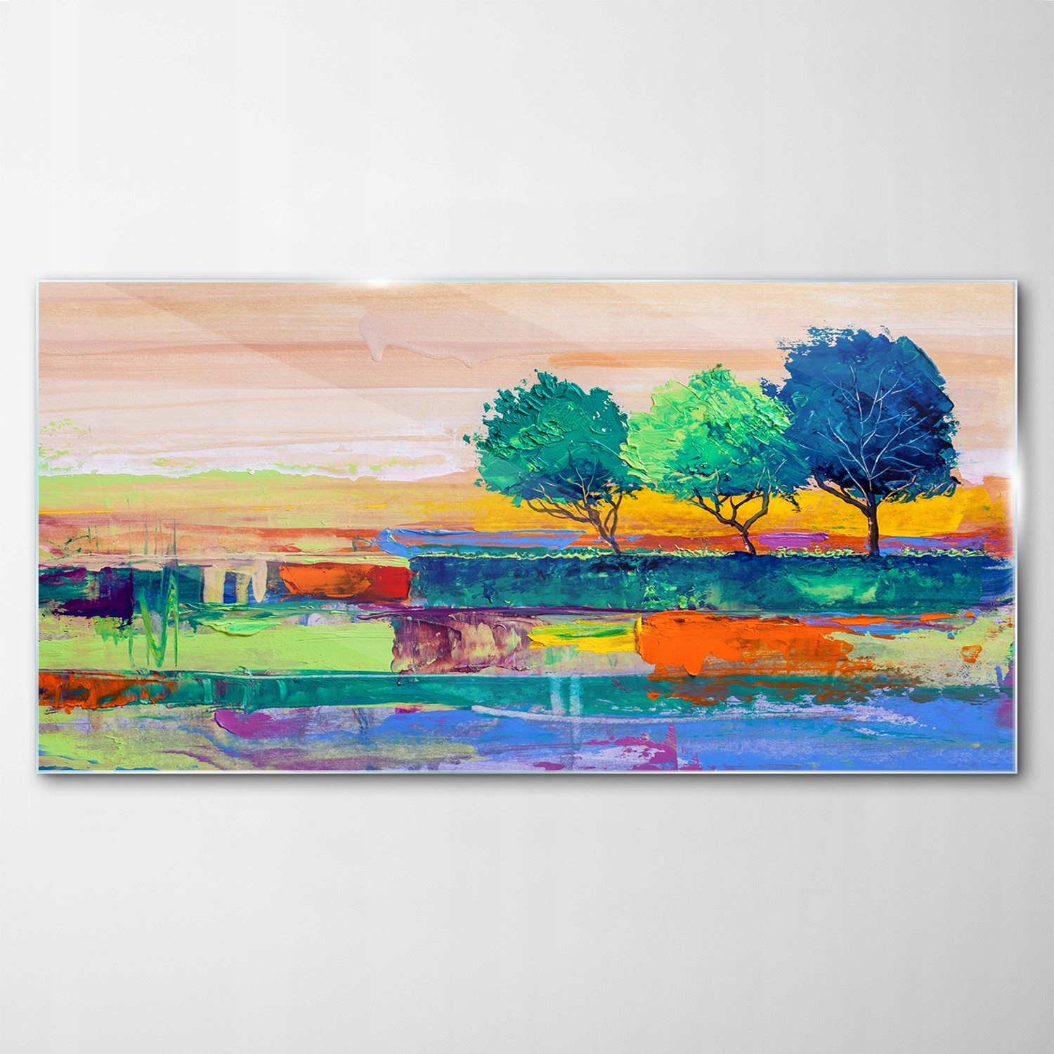 

Hartowany Obraz Szklany Art Drzewa Liście 100x50