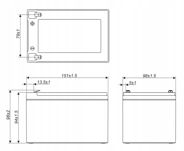 AKUMULATOR BATERIA AGM BEZOBSŁUGOWY EUROPOWER EP 12Ah 12V EP12-12 F2 T2 UPS Marka Europower