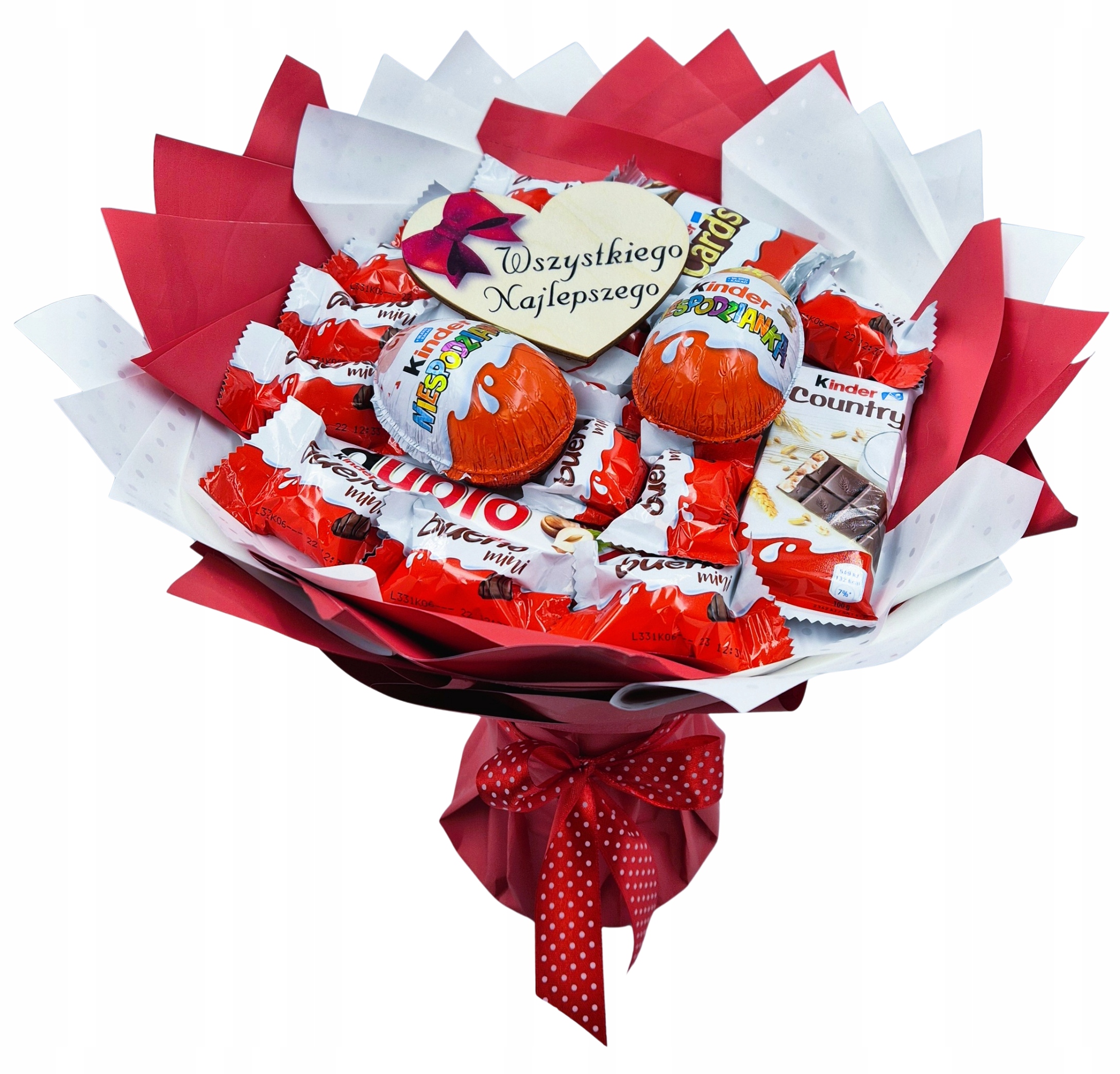 Sladká Kytice Sladkostí Kinder Dárkový Koš Dárek Narozeniny Svátek 18