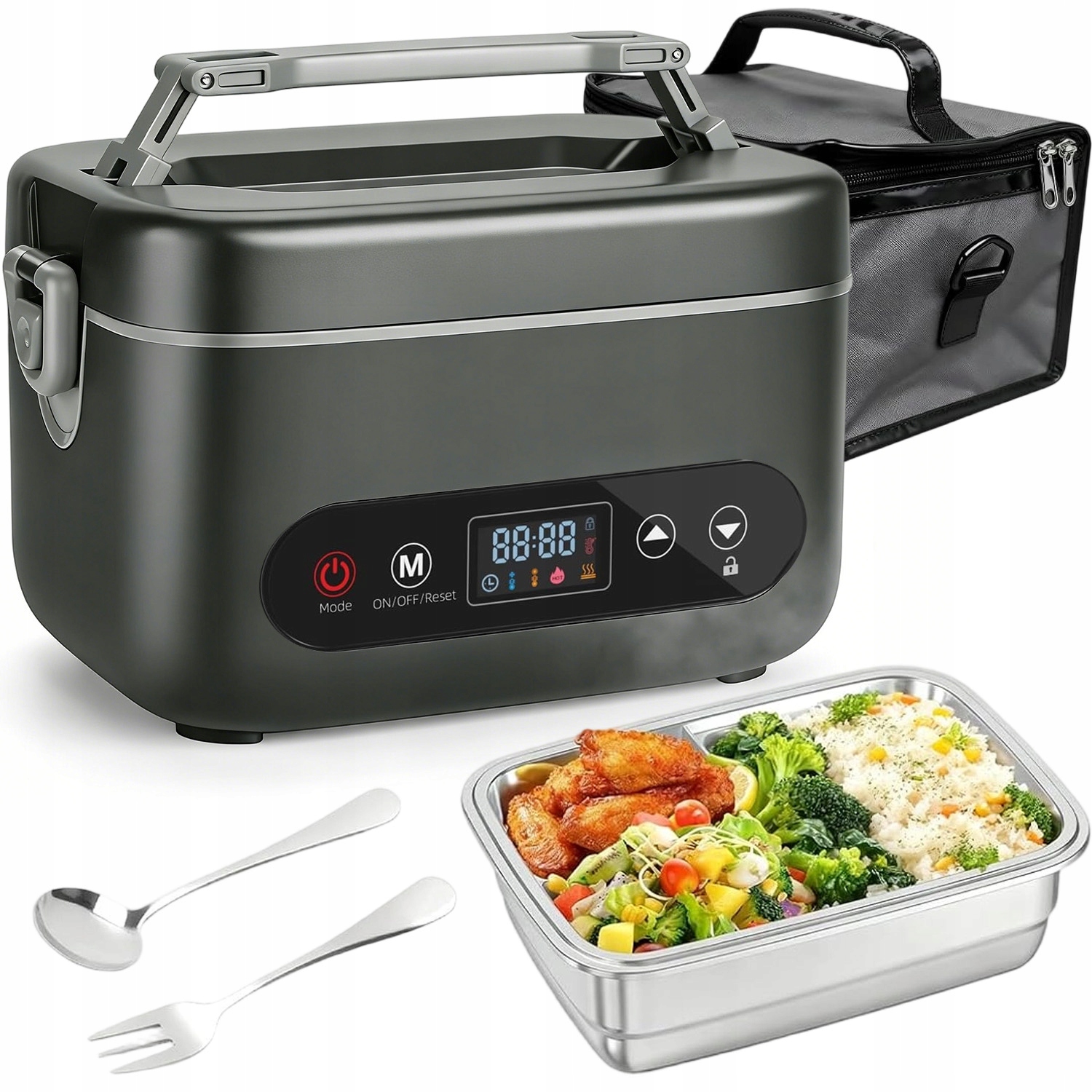 Lunchbox Elektrický Ohřívač Jídla Odnímatelná Nádoba Na Oběd 1200 ML