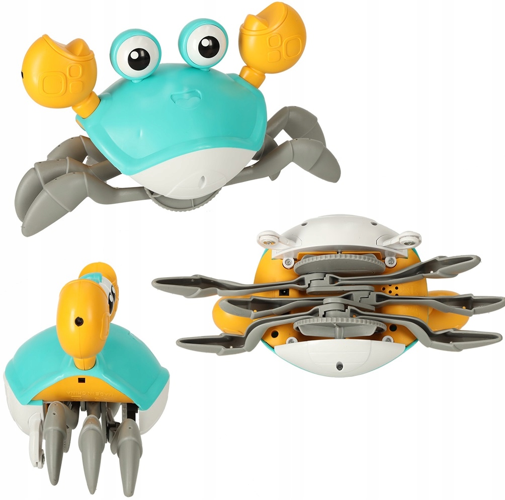 UCIEKAJĄCY PEŁZAJŻCY INTERAKTYWNY KRAB OMIJA PRZESZKODY DŻWIĘK Wiek dziecka 4 lata +