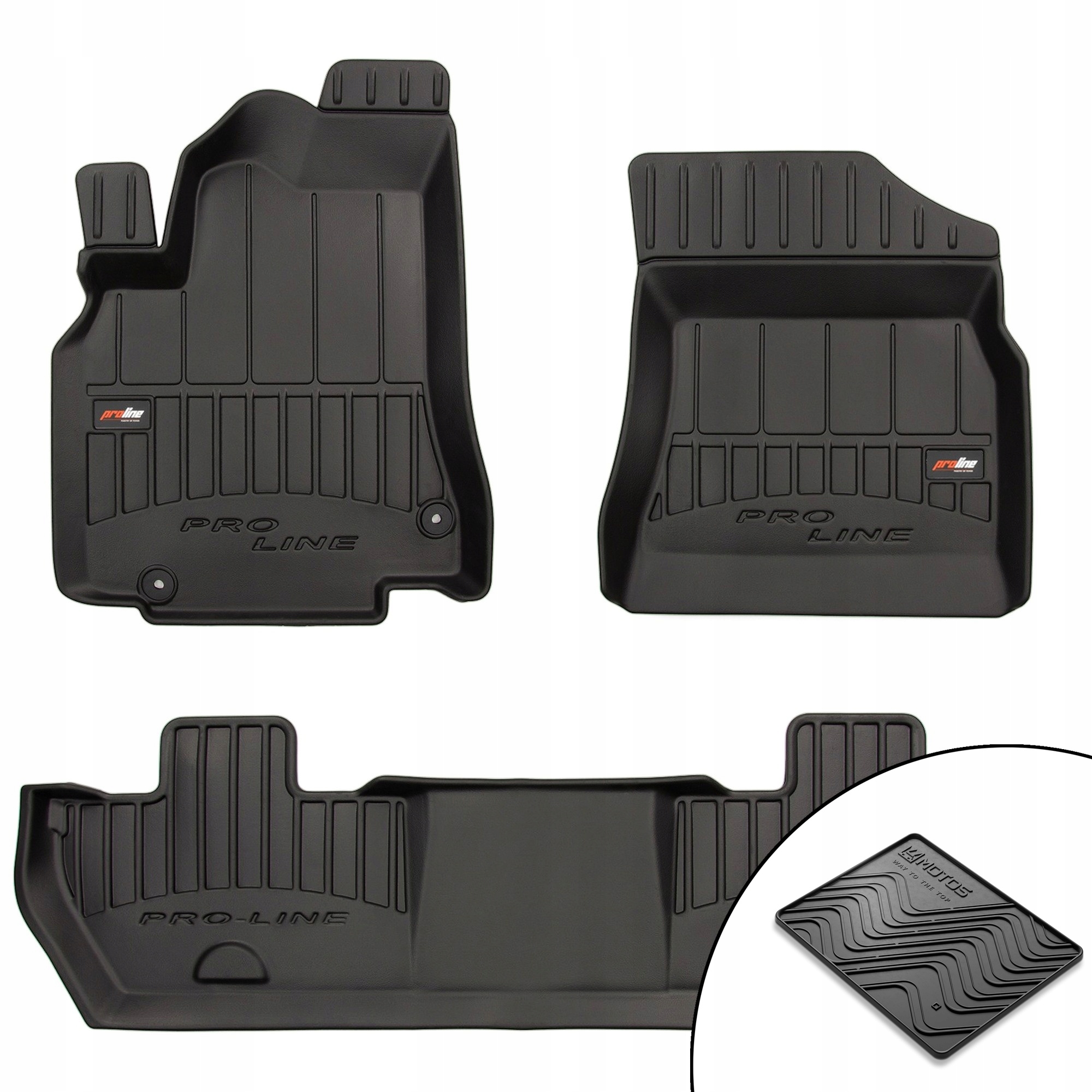 3D gumové koberce Citroen Berlingo II 2008-2018 rohož bonus