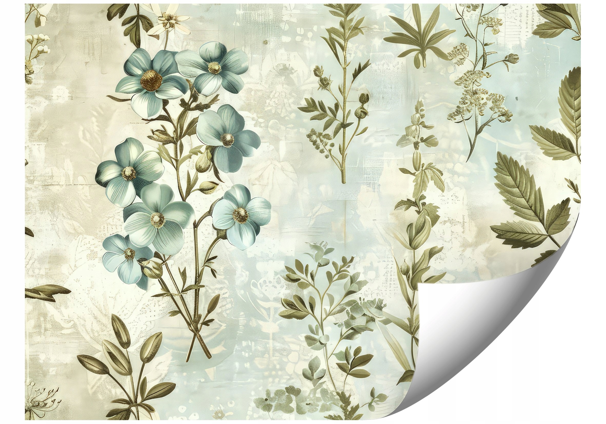 Tapeta S Botanickými Potisky Ve Stylu Vintage 294x260 Do Obývacího Pokoje, Ložnice