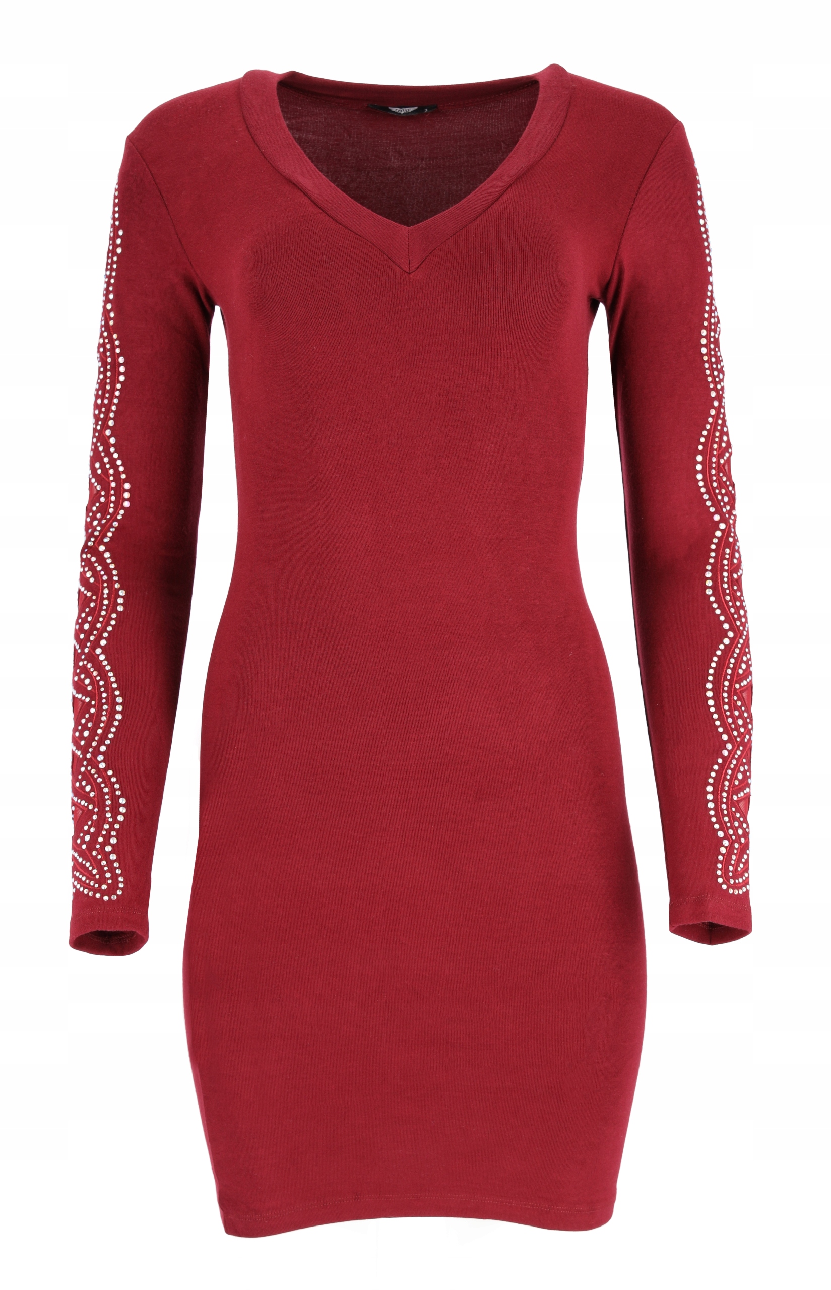 Módní Mini Šaty S Zirkony