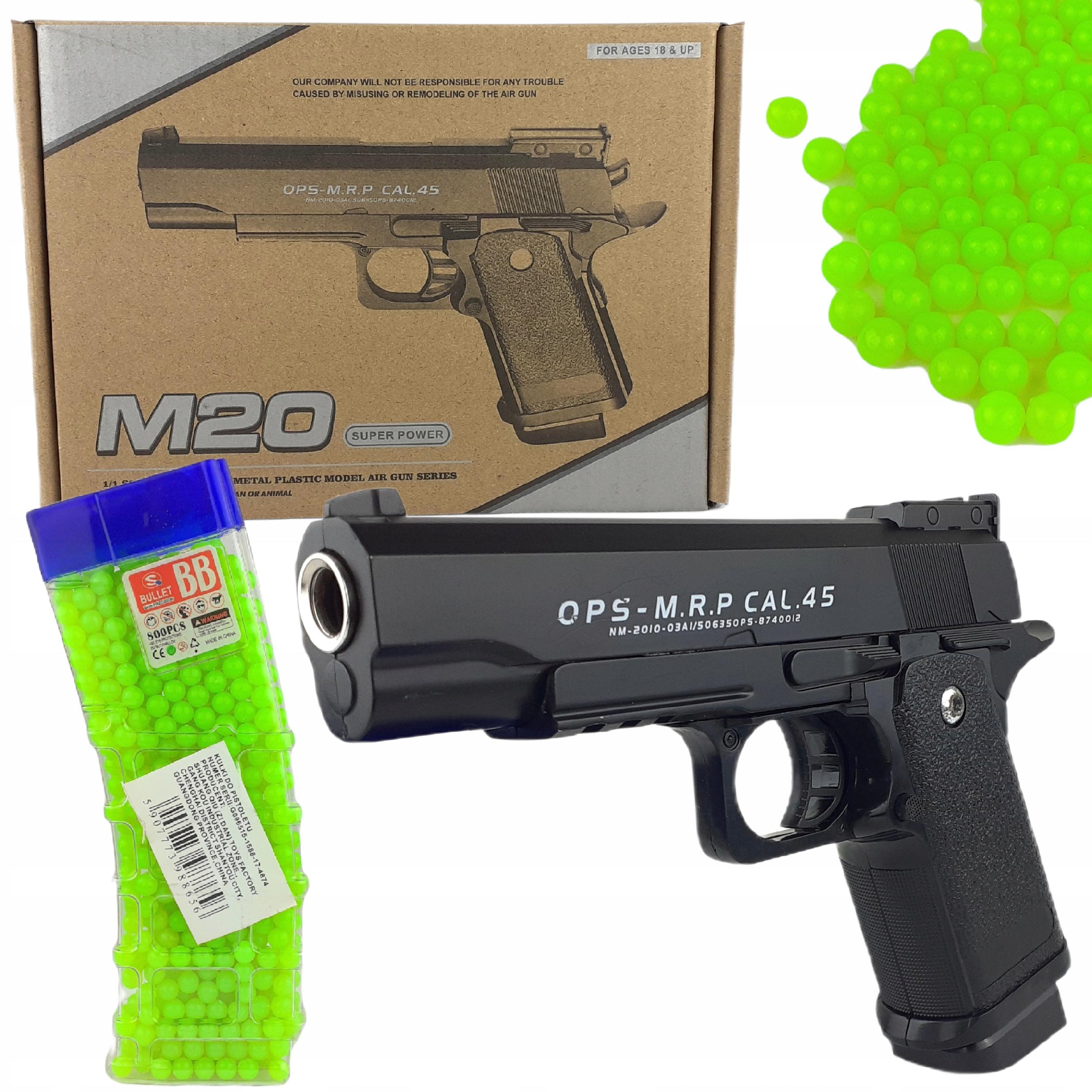 

Colt M20 Pistolet Metalowy Na Kulki 6MM Kulki