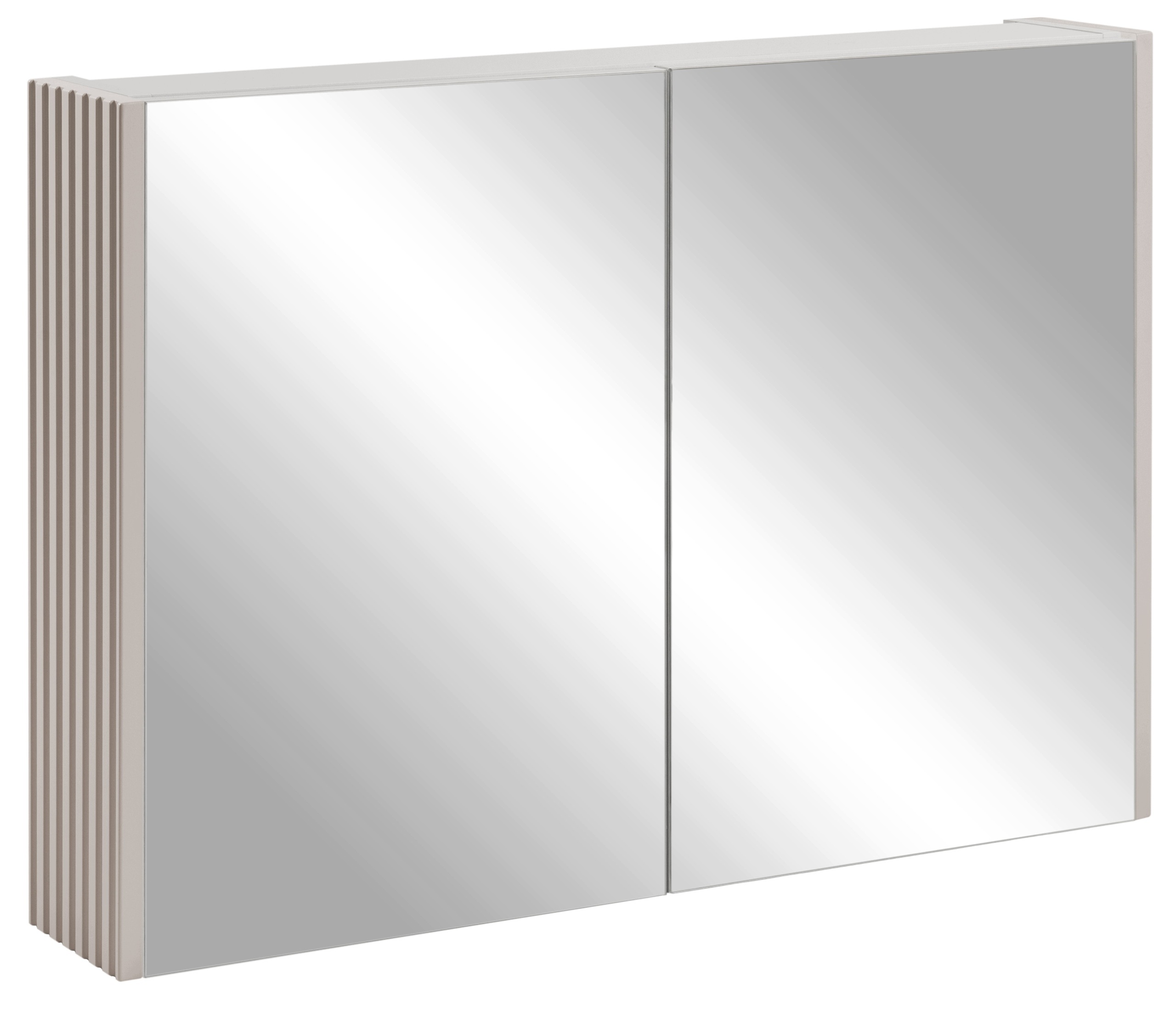 Zrcadlová skříňka Se Zrcadlem 80 Koupelnový boční panel Kašmír Ryfle Mdf