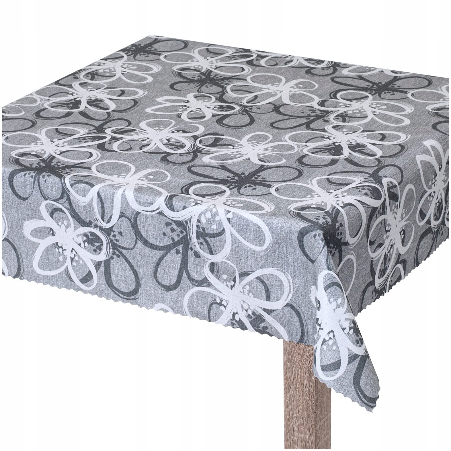 Ubrus odolný proti skvrnám v modernistickém stylu Abstraktní květiny 100x190 cm
