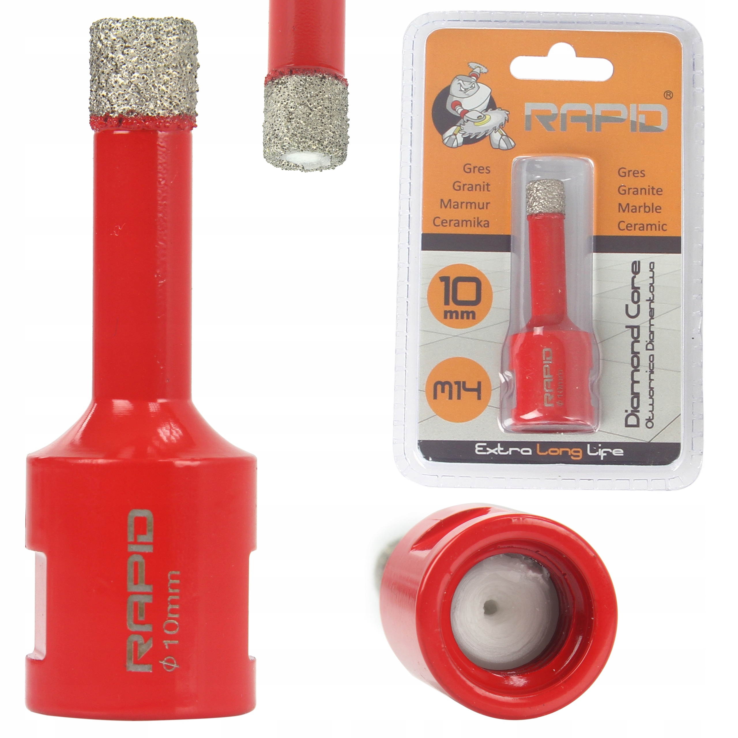 

Otwornica Diamentowa wiertło wolframowe 10mm M14