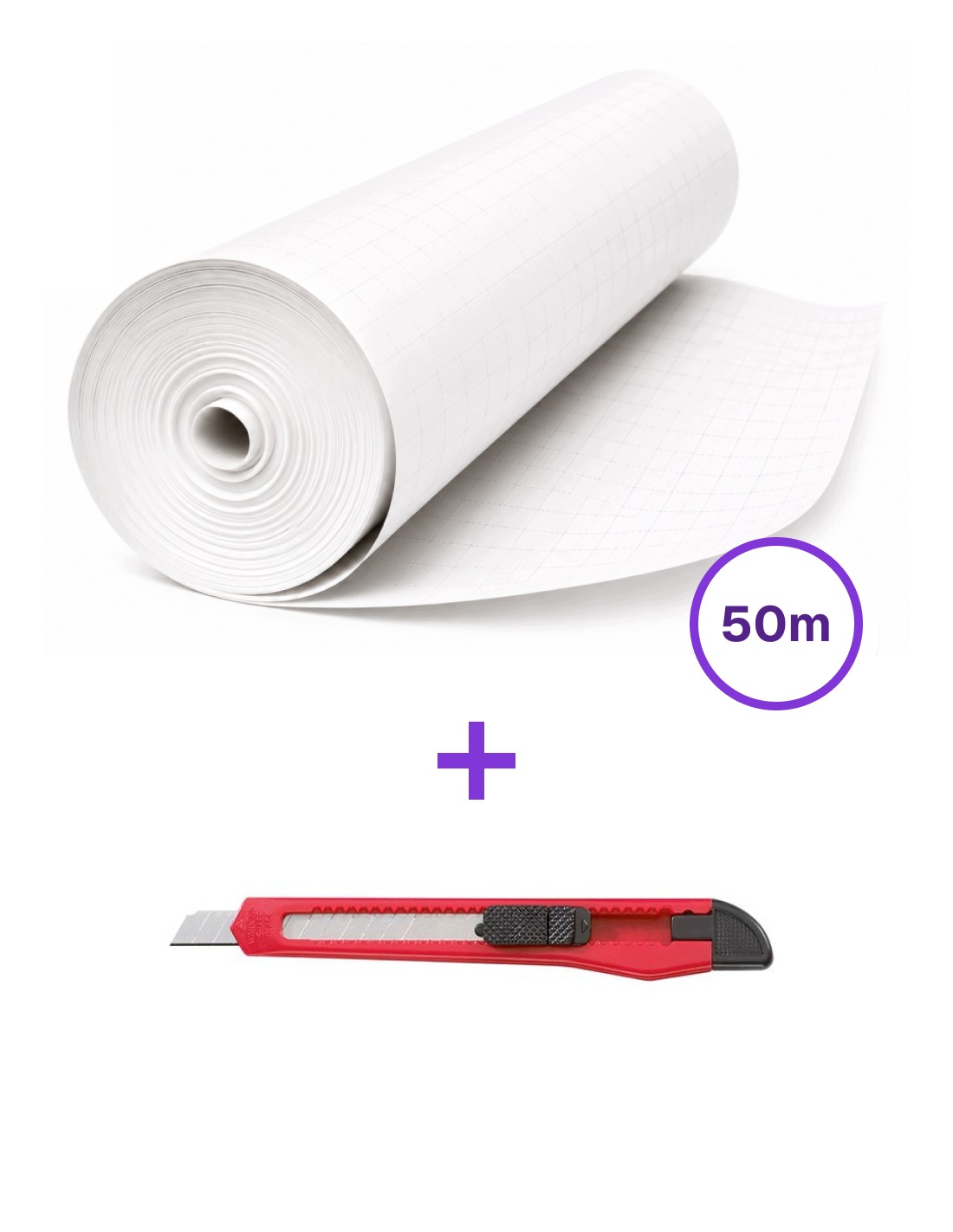 Fólie samolepicí na rámování knih Bib 80 40 cm x 50 m nůž