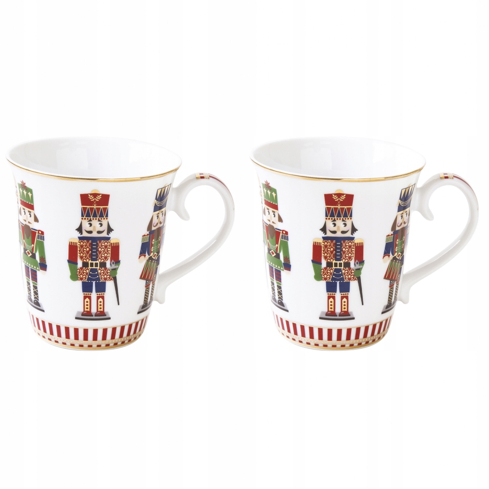 

Kubki Świąteczne porcelanowe kremowe 275 ml 2 szt.