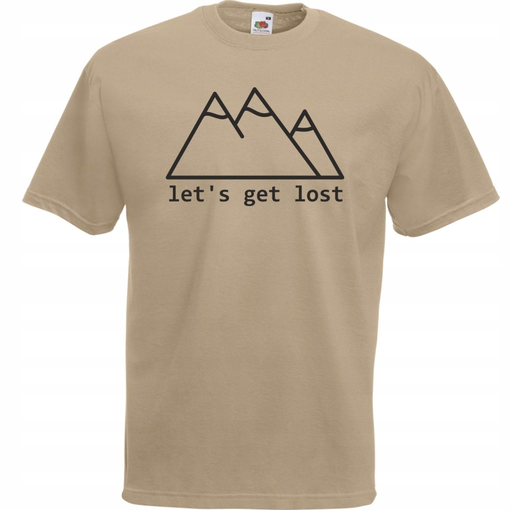 

Koszulka lets get lost góry przygoda S khaki