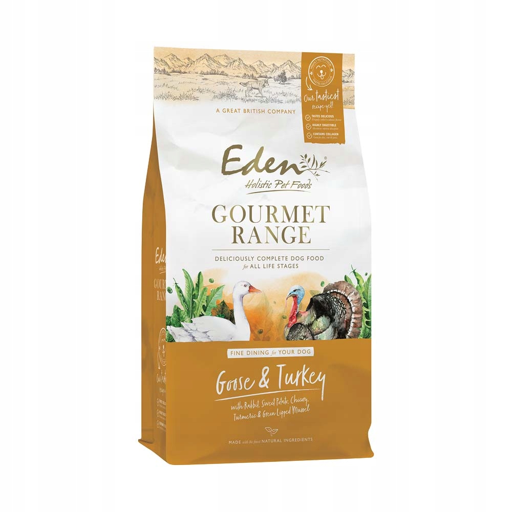 Eden Gourmet Husa a Krůta – krmivo pro psa 2 kg