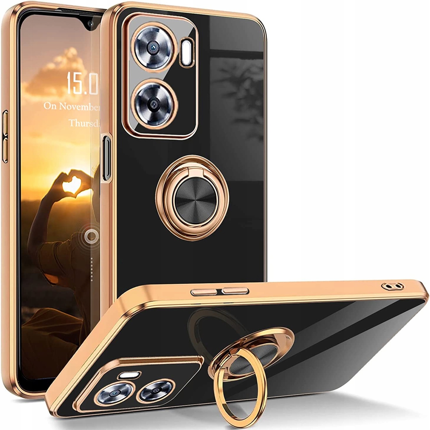 

Etui Glamour Ring do Oppo A57 A57s A57e A77 Szkło