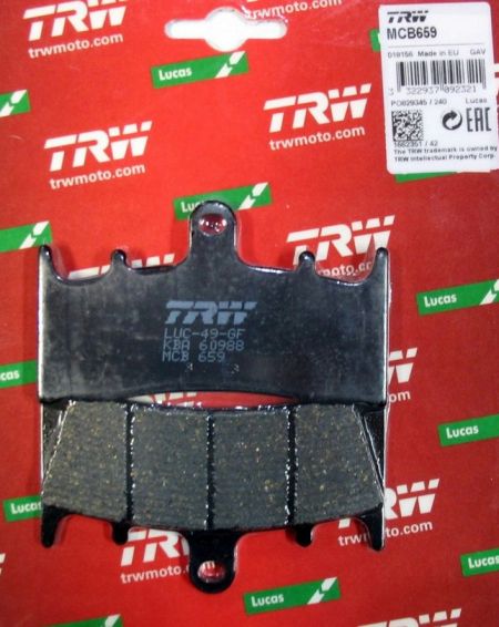 MCB659 - КОЛОДКИ ШИНКИ ПЕРЕДНІ TRW KAWASAKI ZRX1200 R 01-06