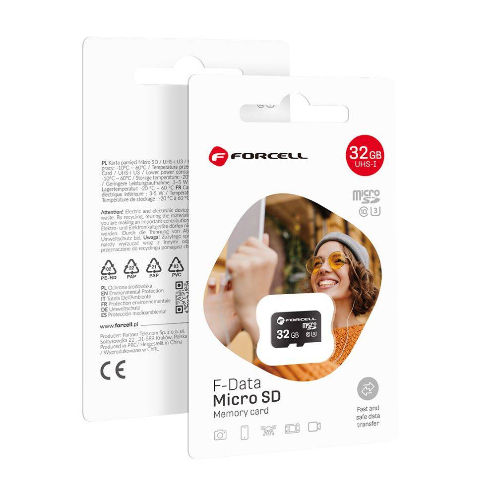 Forcell F-Data Karta Pamięci 32Gb Uhs-I U3 Class 10